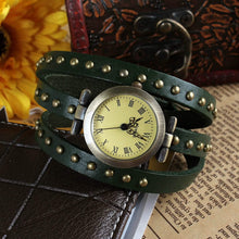 Load image into Gallery viewer, Fashionable River Leather Belt Retro Watch
