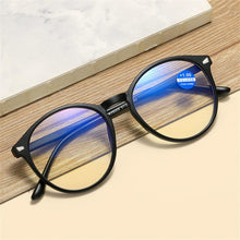Load image into Gallery viewer, Fashionable Women And Men Round Reading Glasses Fashion Ultra Light Anti Blue Light Eyeglasses Unisex Stylish Eyeglasses Glasses Clear Lens Diopters +1+1.5+2+2.5+3+3.5+4
