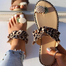 Load image into Gallery viewer, Faux Pearl &amp; Pineapple Decor Toe Post Thong Sandals
