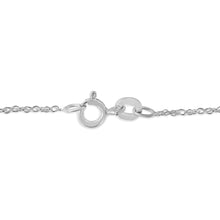 Load image into Gallery viewer, .925 Sterling Silver Diamond Accent Bypass Curve 18" Pendant Necklace (I-J Color, I3 Clarity)
