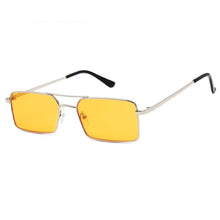Load image into Gallery viewer, Luxury Famous Retro Modern Square Unisex Men and  Women‘s Sunglasses  With Alloy Metal Small Frame With Clear Double Bridge Men's Sunglasses
