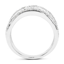 Load image into Gallery viewer, 0.25 Carat Genuine White Diamond .925 Sterling Silver Ring

