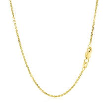 Load image into Gallery viewer, 14k Yellow Gold Diamond Cut Cable Link Chain 1.4mm
