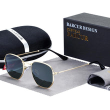 Load image into Gallery viewer, Classic Retro Luxury Reflective Sunglasses For Man And Woman Hexagon Sunglasses With Metal Luxury High Quality Frame Eyewear Sunglasses with UV400 Protection
