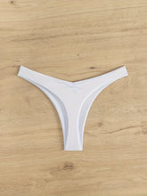 Load image into Gallery viewer, New Bikini Solid Color Cheeky Ruched Thong Bikini Bottoms for Women – High Stretch Polyamide Swim Briefs with Flattering Fit – Casual Swimwear Essential for Beach Pool and Summer Vacation
