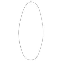 Load image into Gallery viewer, Double Extendable Cable Chain in 14k White Gold (1.40 mm)
