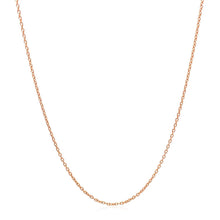 Load image into Gallery viewer, 14k Rose Gold Oval Cable Link Chain 0.97mm
