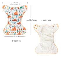 Load image into Gallery viewer, Baby Cloth Diaper Reusable Heavy Wetter Hybrid Waterproof  Bamboo Washable Baby Nappy Diapers For Girls and Boys Baby
