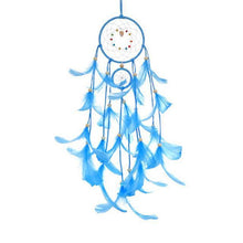 Load image into Gallery viewer, Feather Crafts Dream Catcher Brown Wind Chimes Handmade Christmas Net Handmade Wall Hanging Home Decor Dream Catcher With Feathers For Wall Hanging Car Home Balcony Decorations

