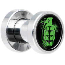 Load image into Gallery viewer, Green Grenade Steel Screw Fit Plug Set 4G
