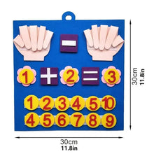 Load image into Gallery viewer, Felt Board Finger Numbers Counting Toy

