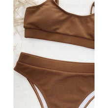Load image into Gallery viewer, Female High Waist Swimsuit Bikini Sports Swimsuits For Women Two Piece Crop Top Bikini Set High Waist High Cut Bathing Suits Women Swimwear Two-piece Bikini Set Bathing Suit Swimwear
