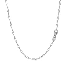 Load image into Gallery viewer, 14K White Gold Fine Paperclip Chain (1.5mm)
