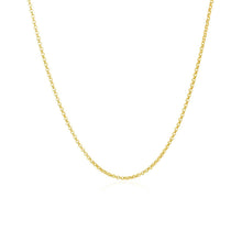 Load image into Gallery viewer, 14k Yellow Gold Diamond Cut Rolo Chain 1.1mm
