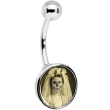 Load image into Gallery viewer, Skeleton Bride Halloween Belly Ring
