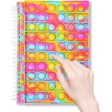 Load image into Gallery viewer, Fidget Spiral Notebook Push Pop Bubble Fidget Sensory Toy
