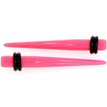Load image into Gallery viewer, 14G to 00G 18 Piece Ear Stretching Kit in Pink Acrylic Set
