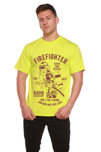 Load image into Gallery viewer, Firefighter Dept Men's Bamboo Viscose/Organic Cotton Short Sleeve Graphic T-Shirt
