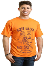Load image into Gallery viewer, Firefighter Dept Men's Bamboo Viscose/Organic Cotton Short Sleeve Graphic T-Shirt
