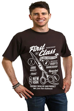 Load image into Gallery viewer, First Class Barber Men's Bamboo Viscose/Organic Cotton Short Sleeve Graphic T-Shirt
