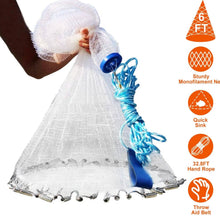 Load image into Gallery viewer, Fishing Cast Net Bait Trap Heavy Duty

