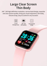 Load image into Gallery viewer, Fitness Wristwatch Color Screen Smart Sport Bracelet Activity Running Activity Fitness Tracker Smartwatch Heart Rate Monitor Waterproof Fitness Tracker Heart Rate For Children Men Women
