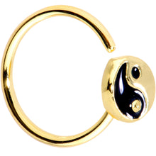 Load image into Gallery viewer, 20G 5/16 Gold Tone Yin Yang Seamless Circular Ring

