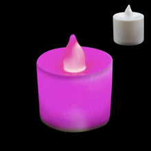 Load image into Gallery viewer, Flameless LED Tea Lights Candles Battery Powered Colorful Flickering Pillar Flickering Bright Tea lights Battery Operated/Powered Flameless Candles White Base Candles Tea light Romantic party Home Decor
