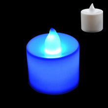 Load image into Gallery viewer, Flameless LED Tea Lights Candles Battery Powered Colorful Flickering Pillar Flickering Bright Tea lights Battery Operated/Powered Flameless Candles White Base Candles Tea light Romantic party Home Decor
