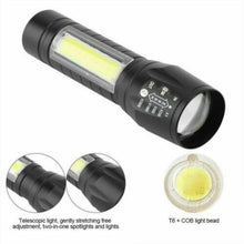 Load image into Gallery viewer, Flashlights Rechargeable USB Portable Super Bright Waterproof Zoomable Portable  LED Focus Flashlight Mini Torch Tactical Flash Light Torch Light  Camping Hiking
