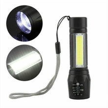 Load image into Gallery viewer, Flashlights Rechargeable USB Portable Super Bright Waterproof Zoomable Portable  LED Focus Flashlight Mini Torch Tactical Flash Light Torch Light  Camping Hiking
