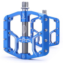 Load image into Gallery viewer, Flat Bike Pedals Road 3 Sealed Bearings Bicycle Pedals Mountain Bike Pedals Wide Platform Accessories Mountain Bike Pedals Aluminum Bicycle Flat Platform Pedals Lightweight Non-Slip Sealed Bearing For Road Mountain

