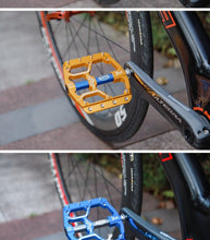 Load image into Gallery viewer, Flat Bike Pedals Road 3 Sealed Bearings Bicycle Pedals Mountain Bike Pedals Wide Platform Accessories Mountain Bike Pedals Pedals Bicycle Flat Pedals Aluminum Sealed Bearing Lightweight Platform For Road Mountain
