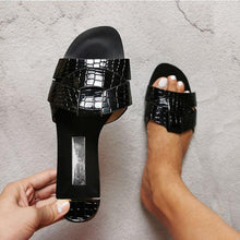 Load image into Gallery viewer, Flat Women Shoes Summer Candy Color Leather Fashion Sandals Open Toe Wear Casual Flip Flops Slip On Comfortable Womens Loafers Women's Flats Elegant Shoes
