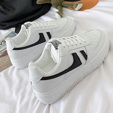 Load image into Gallery viewer, Flats Women's Sneakers  Casual Breathable Female Lace Up Woman Comfort Walking Shoes White Women Breathable Sneakers Casual Sports Flat Low Top Sneaker Lace-up Classic Design
