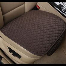 Load image into Gallery viewer, Flax Car Seat Cover Front Rear Linen Fabric Cushion Breathable Protector Mat Pad Universal Auto Interior Styling Truck  Car Seat Cushion Breathable Comfort Universal for Most Vehicles Automotive Interior Seat Protector Without Binding Pad Linen Mat Car In
