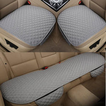 Load image into Gallery viewer, Flax Car Seat Cover Front Rear Linen Fabric Cushion Breathable Protector Mat Pad Universal Auto Interior Styling Truck  Car Seat Cushion Breathable Comfort Universal for Most Vehicles Automotive Interior Seat Protector Without Binding Pad Linen Mat Car In
