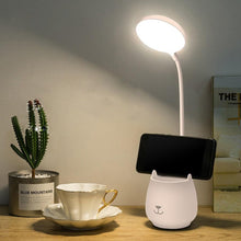 Load image into Gallery viewer, Flexible Led Table Lamps with Usb Touch Dimmable LED Stand Desk Light Reading Lamp Modern Flexible Study Lamp with Pen Holder Decorative Table Lamp Cute Study Lamps for Bedroom Décor

