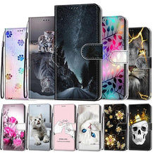 Load image into Gallery viewer, Flip Case For Xiaomi Redmi 9 9A 9C NFC 8 8A Phone Case Leather Silicone Wallet Cover For Redmi Note 8 Pro 9 9S 9 Pro Book Cases  Leather Case Flip Cover PU Wallet Case Kickstand Magnet Closure Card Slot Holder
