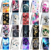 Load image into Gallery viewer, Flip Case For Xiaomi Redmi 9 9A 9C NFC 8 8A Phone Case Leather Silicone Wallet Cover For Redmi Note 8 Pro 9 9S 9 Pro Book Cases  Leather Case Flip Cover PU Wallet Case Kickstand Magnet Closure Card Slot Holder
