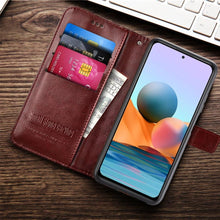 Load image into Gallery viewer, Flip Wallet Leather Case for Xiaomi Redmi Note 10 Pro Max 11 9 8 7 6 5 Redmi 9 9A 9C 9T 10C 8 8T 8A 7A 6A 5A 5 Plus Case Cover PU Leather Case with Holder Card Slots &amp; Wallet Case
