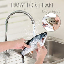 Load image into Gallery viewer, Floppy Fish Cat Toy Moving Fish Toy for Cats Interactive Flopping Cat Kicker Fish Toy Dancing Wiggle Fish Catnip Toys Fun Toy for Cat Exercise
