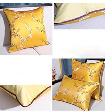 Load image into Gallery viewer, Floral Decorative Pillow Covers Spring Polyester Cushion Cover For Home Decorative Sofa Armchair Bedroom Livingroom Embroidery Floral Pattern Square Decorative Throw Pillow Case Cushion Cover
