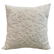 Load image into Gallery viewer, Floral Embroidered Throw Pillow Covers Cotton Pillowcase Sofa Couch For Home Decor Embroidery Throw Pillow Covers Square Cushion Case Modern Cushion Cover Square Pillowcase Decoration for Sofa Bed Chair Car 50x50cm
