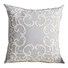 Load image into Gallery viewer, Floral Embroidered Throw Pillow Covers Cotton Pillowcase Sofa Couch For Home Decor Embroidery Throw Pillow Covers Square Cushion Case Modern Cushion Cover Square Pillowcase Decoration for Sofa Bed Chair Car 50x50cm
