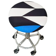 Load image into Gallery viewer, Floral Printed Round Chair Cover Bar Stool Elastic Seat Cover Home Chair Slipcover Anti-dirty Case Removable Chair Protector Stretch Round Bar Stool Covers Washable Stool Cushion Slipcover Elastic Bar Chair Covers
