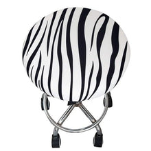 Load image into Gallery viewer, Floral Printed Round Chair Cover Bar Stool Elastic Seat Cover Home Chair Slipcover Anti-dirty Case Removable Chair Protector Stretch Round Bar Stool Covers Washable Stool Cushion Slipcover Elastic Bar Chair Covers
