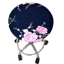 Load image into Gallery viewer, Floral Printed Round Chair Cover Bar Stool Elastic Seat Cover Home Chair Slipcover Anti-dirty Case Removable Chair Protector Stretch Round Bar Stool Covers Washable Stool Cushion Slipcover Elastic Bar Chair Covers
