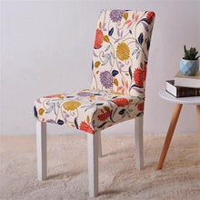 Load image into Gallery viewer, Floral Printing Chair Cover Elastic Anti-dirty Stretch Removable Hotel Banquet Kitchen Seat Case Washable Dining Chair Covering Washable Chair Seat Covers Protector for Dining Room Universal Spandex Solid Chair Slip Covers
