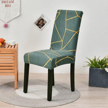 Load image into Gallery viewer, Floral Printing Chair Cover Elastic Anti-dirty Stretch Removable Hotel Banquet Kitchen Seat Case Washable Dining Chair Covering Washable Chair Seat Covers Protector for Dining Room Universal Spandex Solid Chair Slip Covers
